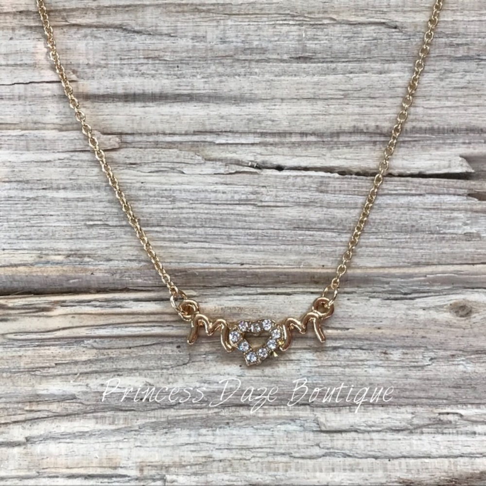Gold Mom Necklace‎